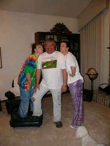 Shannon, Uncle Mike and I in our happy pants after a long day of work.  This was taken while Shannon and I were in OKC doing our last clinical rotations.