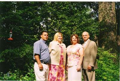 Bill, Jennifer, Tamara (bridesmaid) and her newly wed husband