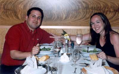 **6/3/2003**
Dan and me at dinner, Normandie Restaurant