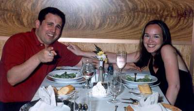 **6/3/2003**
Dan and me at dinner, Normandie Restaurant