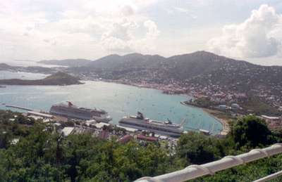 **6/3/2003**
View from the top of St. Thomas.  You can see the Pride.