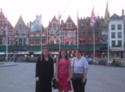 Laurie, Jennie, and Mom in Belgium