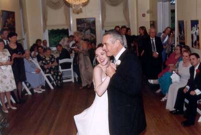 Dad and me during the father-daughter dance...we used the ACOUSTIC version of Rod Stewart's Forever Young