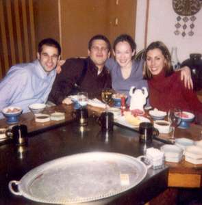 January 2001
Stu, Dan, me, and Rachel enjoying dinner at Benihana