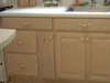 Kitchen Cabinets
White  Brass Handles