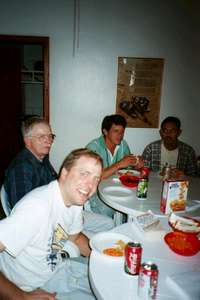 Lunch with the crew (4/12/02)