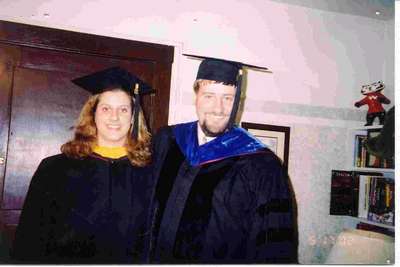 Heather and Mike at Graduation 2002 from Univeristy of Wisconsin-Madison. Go Badgers!
