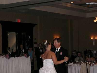 Dance with my dad at the reception.