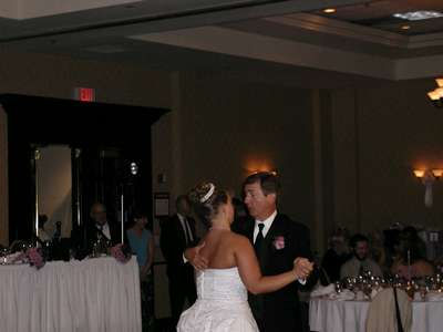 Dance with my dad at the reception.