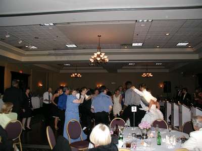 Family dance off at the reception.