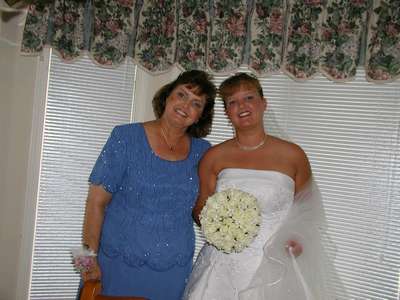 My mom and I before the wedding.