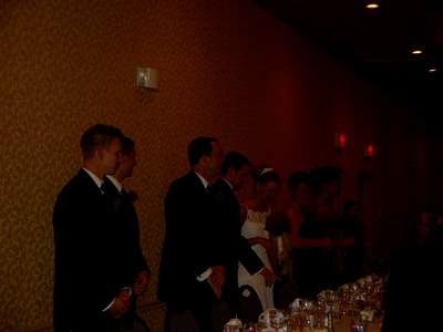 Bridal table at the reception.