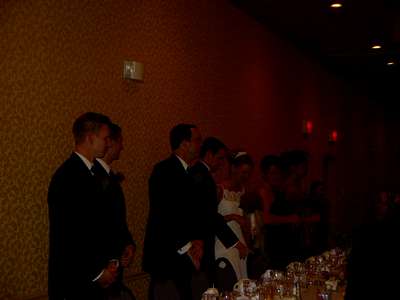 Bridal table at the reception.