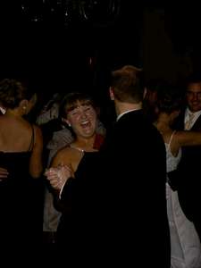 Me looking VERY scary during the bridal party dance.