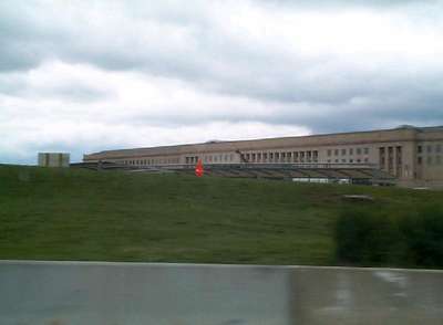 The only shot of the Pentagon we could get.