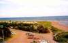Our Campsite where we got engaged viewed from West Point Lighthouse PEI