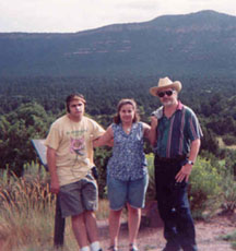 Chris, Melissa, and Dad in New Mexico