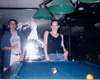 July 1998 Playing pool at a place called Club Soda, DC.