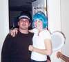 October 2000  Halloween Night--before going to deejay at Georgetown Station.