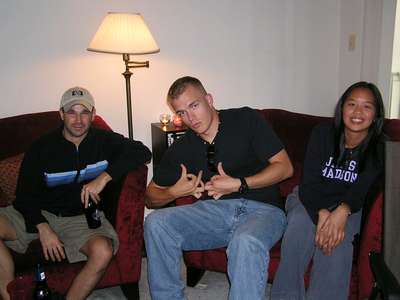 Sept. 2004
Surprise party for Dan with Stu, Scott, and Marie