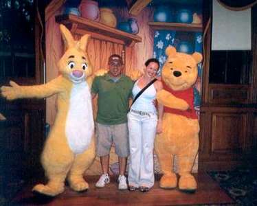 Sept. 2004
Later that day, we ran into Winnie the Pooh (my favorite!!) and Rabbit