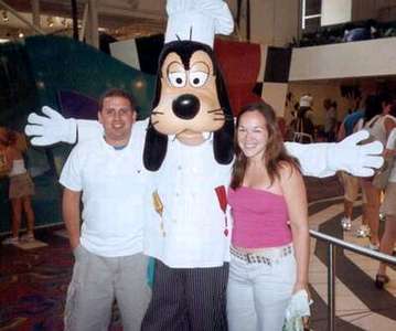Dan and I with Goofy