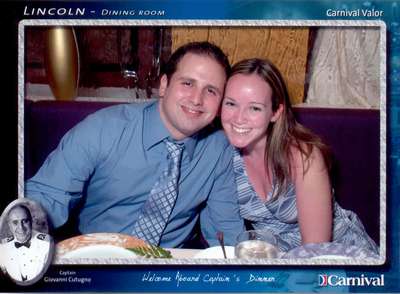 First formal night in the Lincoln dining room on the Carnival Valor