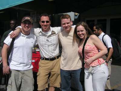 Feb. 6, 2005 Before getting on the Valor in Miami, FL...with Dan, Josh, Jim, and Steph