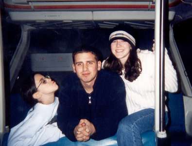 December 1999
Elisa, Dan, and Steph on the monorail in Disneyworld.