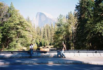 Half Dome and half gone