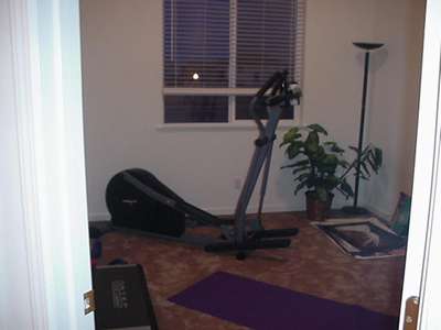 The workout room.  Obviously needs a lot of work also...