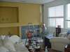 Michael painting the great room.