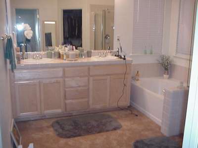 This is the master bath off of our bedroom.