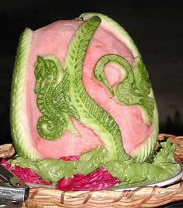 This picture shows the artistic talent of the chef's at Ocho Rios. This was on display for our pool side buffet.