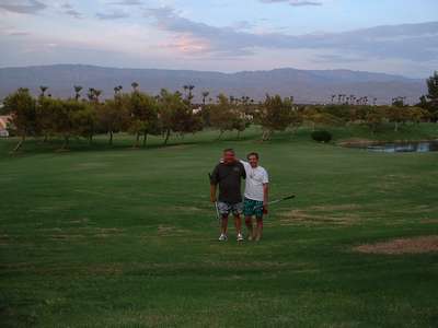Uncle Mike and my father enjoying a break from the real world in Palm Desert, CA.
