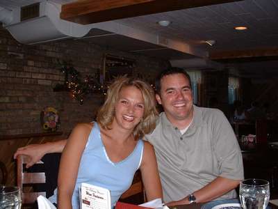 Marc with his fiance Katie. They were engaged in September and will be married in November of 2003.