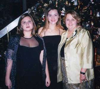 Moe with her Mom and Sister Mary Ann(Bridesmaid)