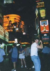 Mike in Times Square